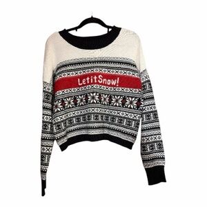 Let It Snow Sweater Vintage Sweater Yes Lola NWT MEDIUM